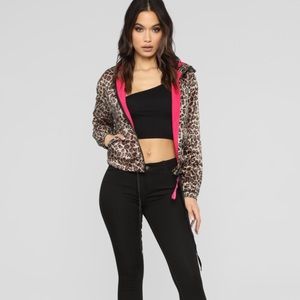 FASHION NOVA CHEETAH WINDBREAKER JACKET✨